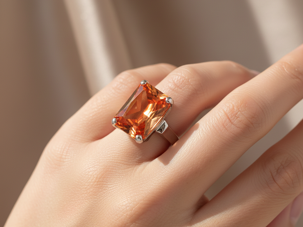 Champagne/Smokey Quartz Ring