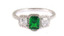 Emerald White Cubic Zirconia Ring.