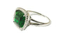 A Emerald Cubic Zirconia Silver Ring