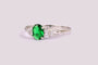 Emerald Cubic Zirconia Ring