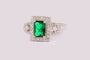 Emerald Cubic Zirconia Ring