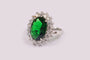 Emerald Cubic Zirconia Ring