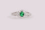 Emerald Cubic Zirconia Ring