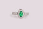Emerald Cubic Zirconia Ring