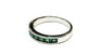 Emerald Cubic Zirconia Silver Ring