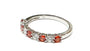 Garnet Cubic Zirconia Silver Ring