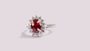 Garnet Cubic Zirconia Ring