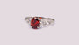 Garnet Cubic Zirconia Ring