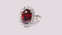 Garnet Cubic Zirconia Ring