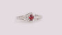 Garnet Cubic Zirconia Ring