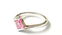 Pink Cubic Zirconia Ring