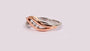 Silver with Rose Gold Plate Ring