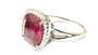 Ruby Cubic Zirconia Silver Ring