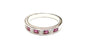 Ruby Cubic Zirconia Silver Ring