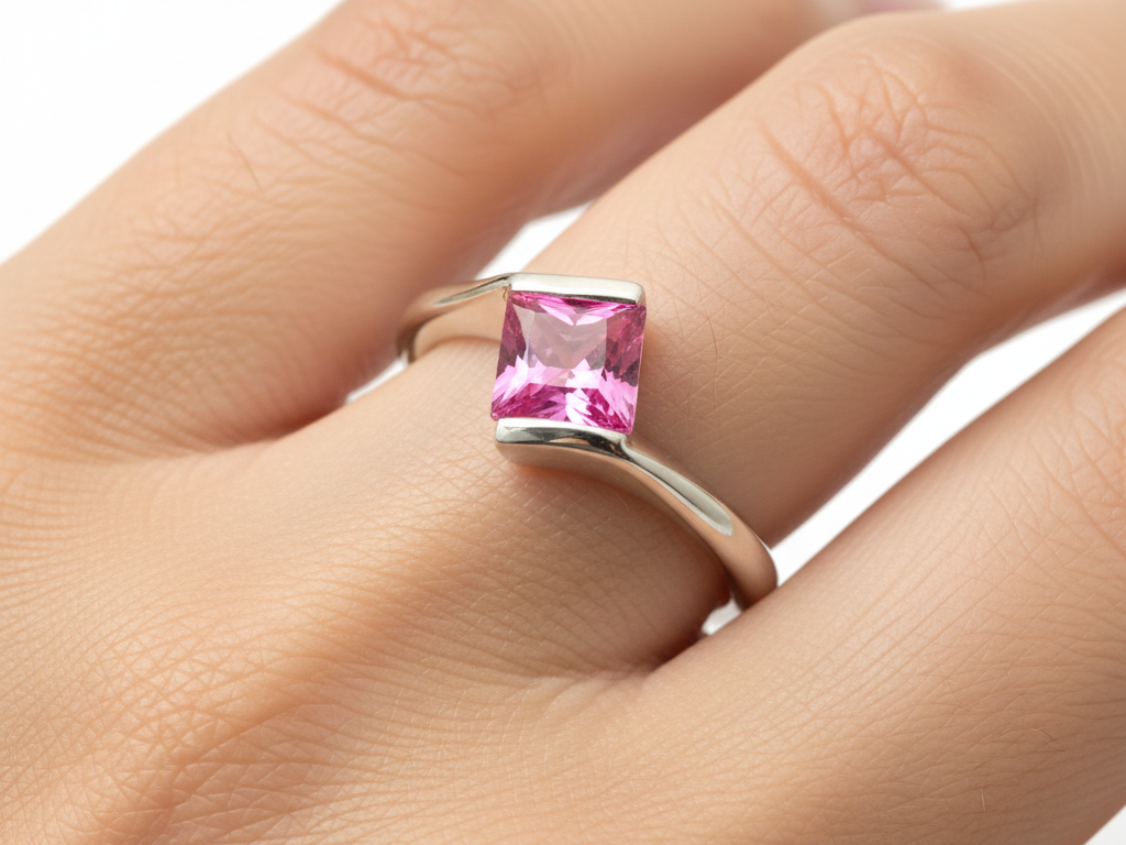 Ruby Cubic Zirconia Ring