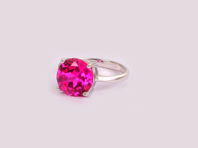 Ruby Cubic Zirconia Ring