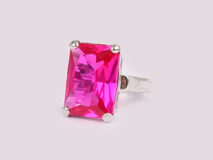Ruby Cubic Zirconia Ring
