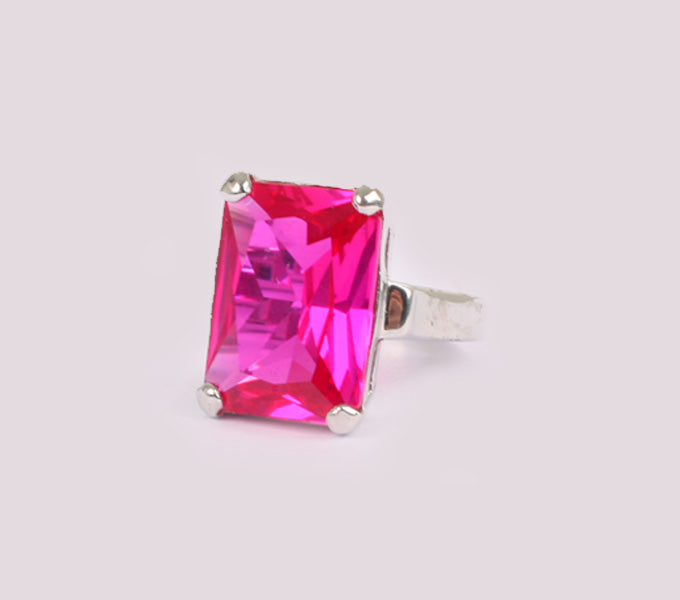 Ruby Cubic Zirconia Ring