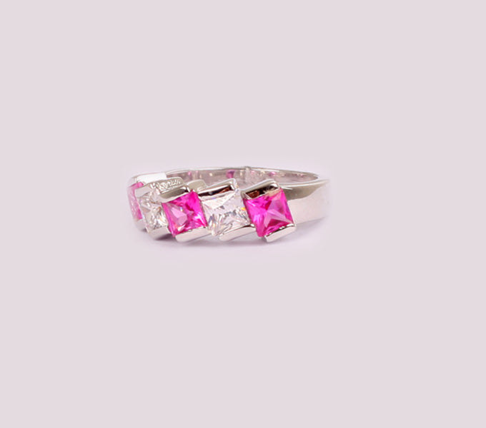Ruby Cubic Zirconia Ring