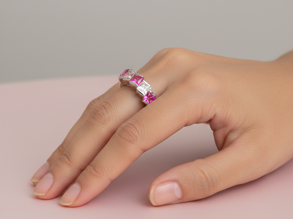 Ruby Cubic Zirconia Ring