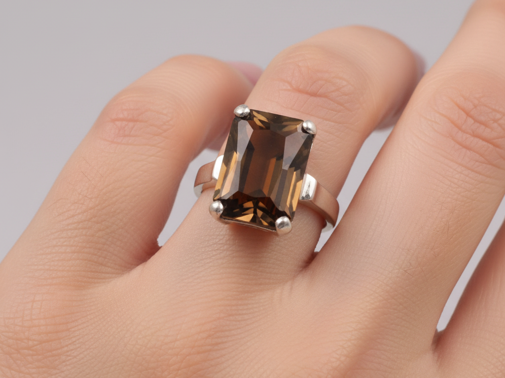 Champagne/Smokey Quartz Ring