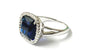 Sapphire Cubic Zirconia Silver Ring