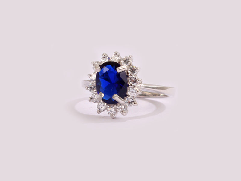 Sapphire Cubic Zirconia Ring