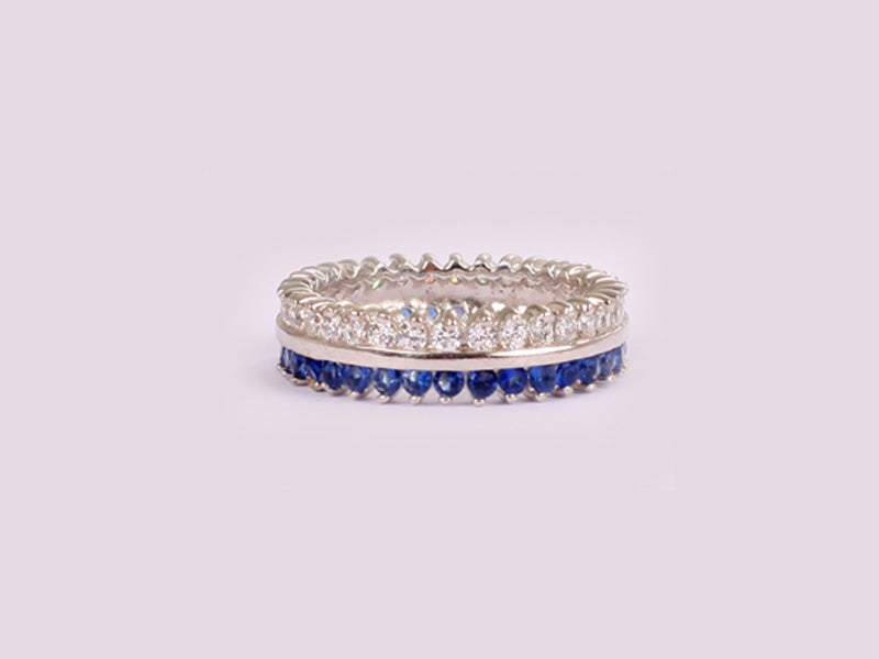 Sapphire Cubic Zirconia Ring