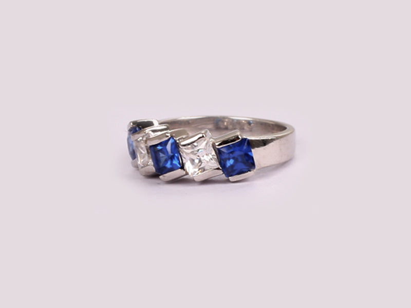 Sapphire Cubic Zirconia Ring