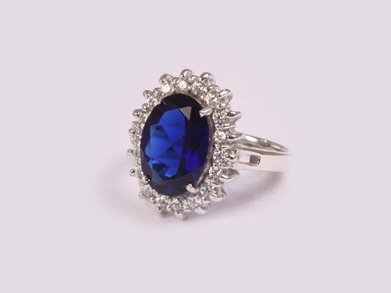 Sapphire Cubic Zirconia Ring