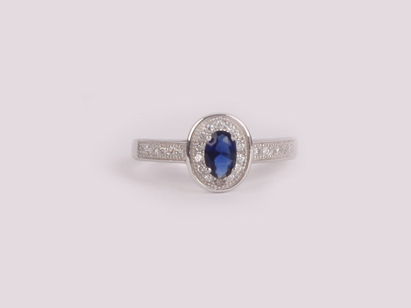Sapphire Cubic Zirconia Ring
