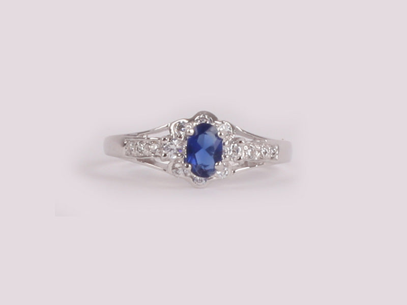 Sapphire Cubic Zirconia Ring
