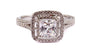 A White Cubic Zirconia Ring.