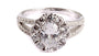 A White Cubic Zirconia Ring.