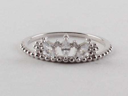 A White Cubic Zirconia Ring