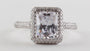 A White Cubic Zirconia Ring