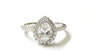 White Cubic Zirconia Ring.