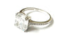 A White Cubic Zirconia Silver Ring