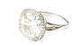A White Cubic Zirconia Silver Ring