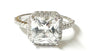 A White Cubic Zirconia Silver Ring