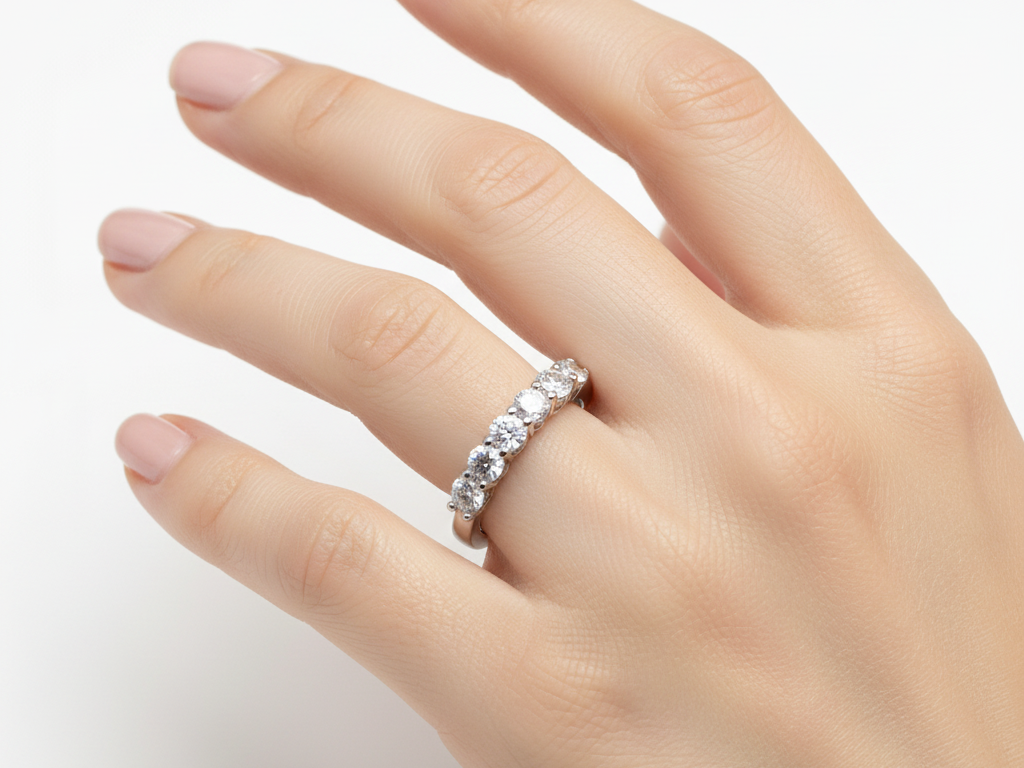 White Cubic Zirconia Silver Ring