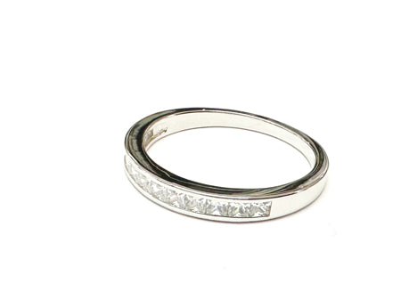 White Cubic Zirconia Silver Ring