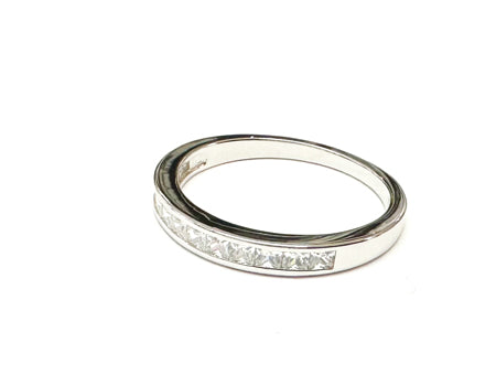 White Cubic Zirconia Silver Ring