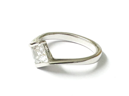 White Cubic Zirconia Ring