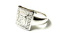 A White Cubic Zirconia Silver Ring