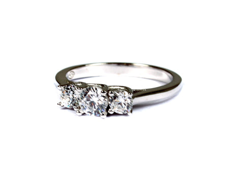 A White Cubic Zirconia Ring