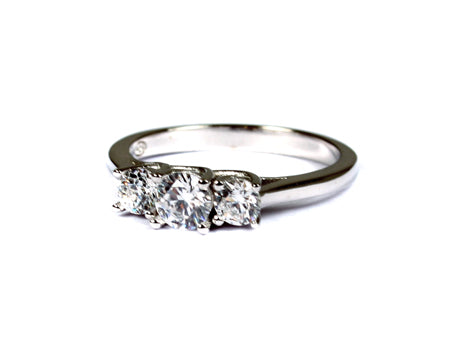 A White Cubic Zirconia Ring