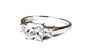 A White Cubic Zirconia Ring