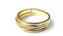 Yellow Plated Silver White Cubic Zirconia Ring.