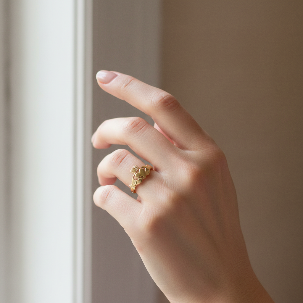 9CT Yellow Gold Ring Heavy Weight Gents